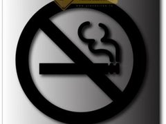 Indicator aluminiu fumatul interzis